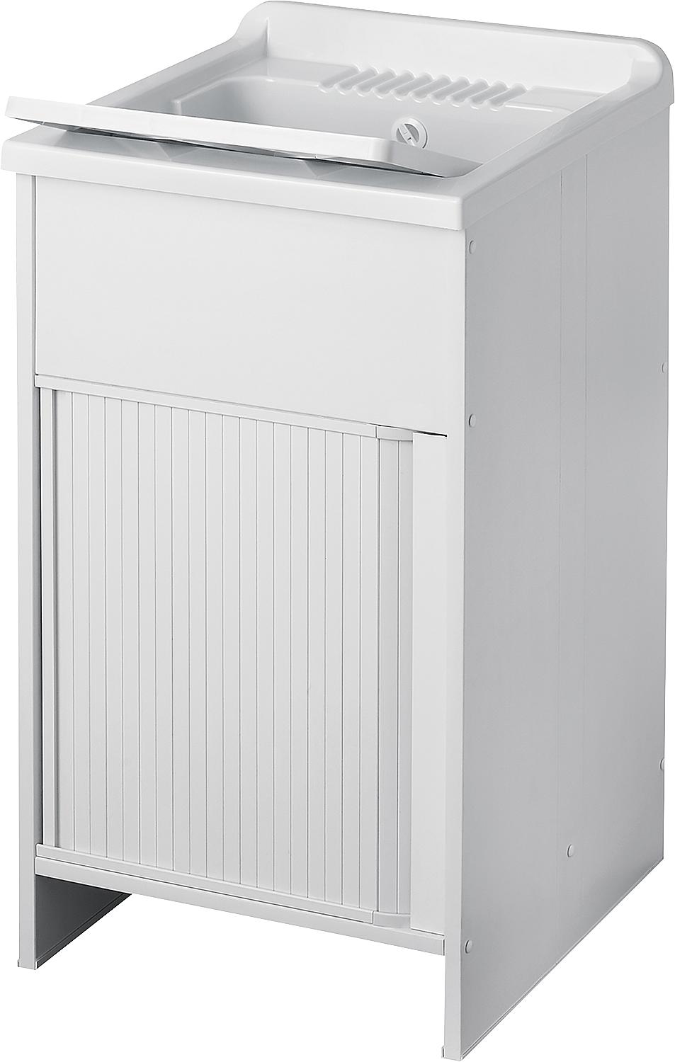 Waschtrog mit Unterschrank mit Jalousie Türe LxBxH: 450x500x850mm