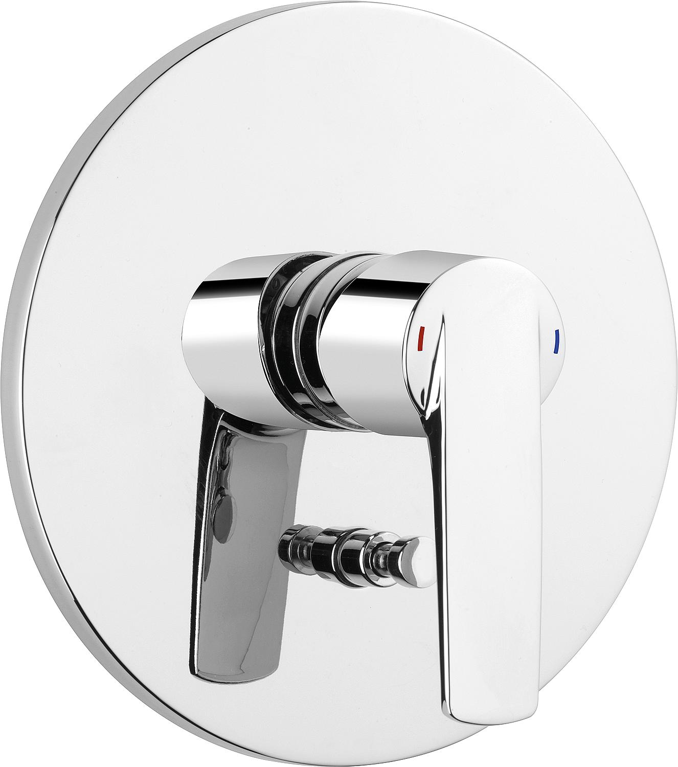 Concealed bath mixer Heinrichschulte Alpha 300 rosette Ø 178 mm chrome