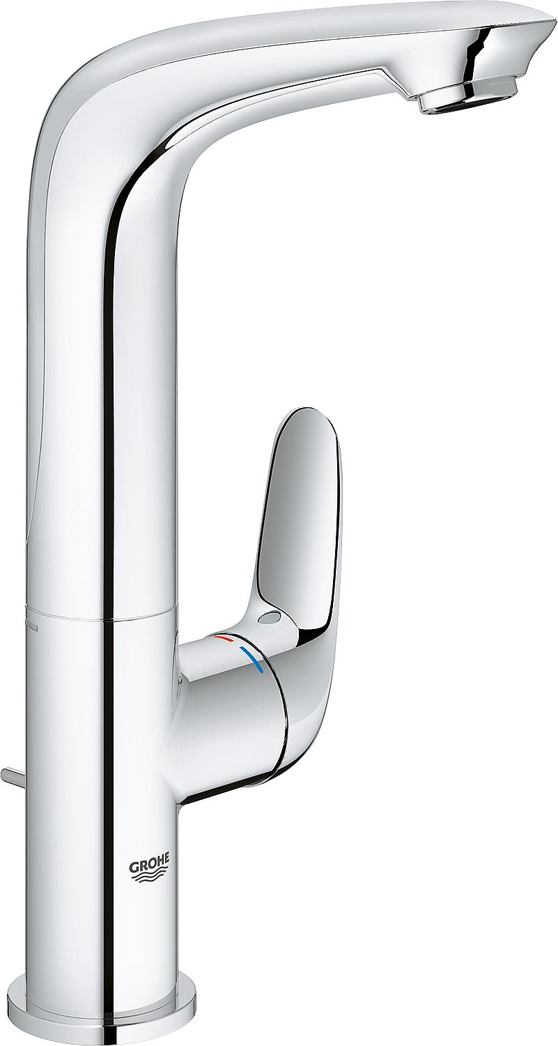 Grohe Eurostyle basin mixer, 127 mm projection, chrome, closed lever