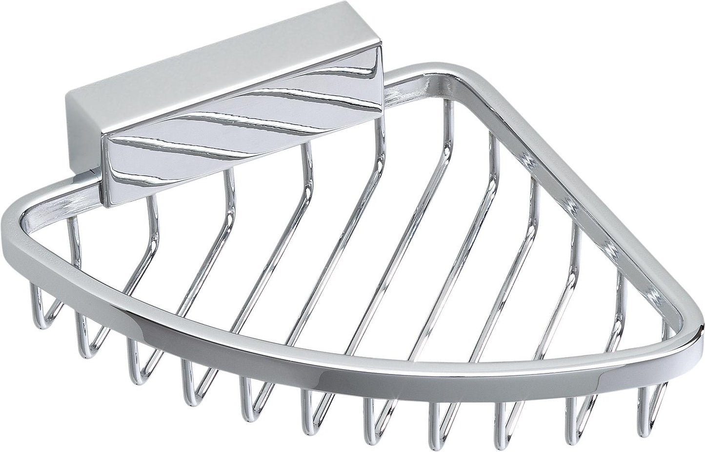 Iris² soap basket WxHxD: 134x30x145 mm, chrome-plated zinc
