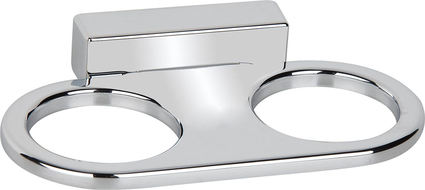 Iris² double glass holder, chrome-plated parts.