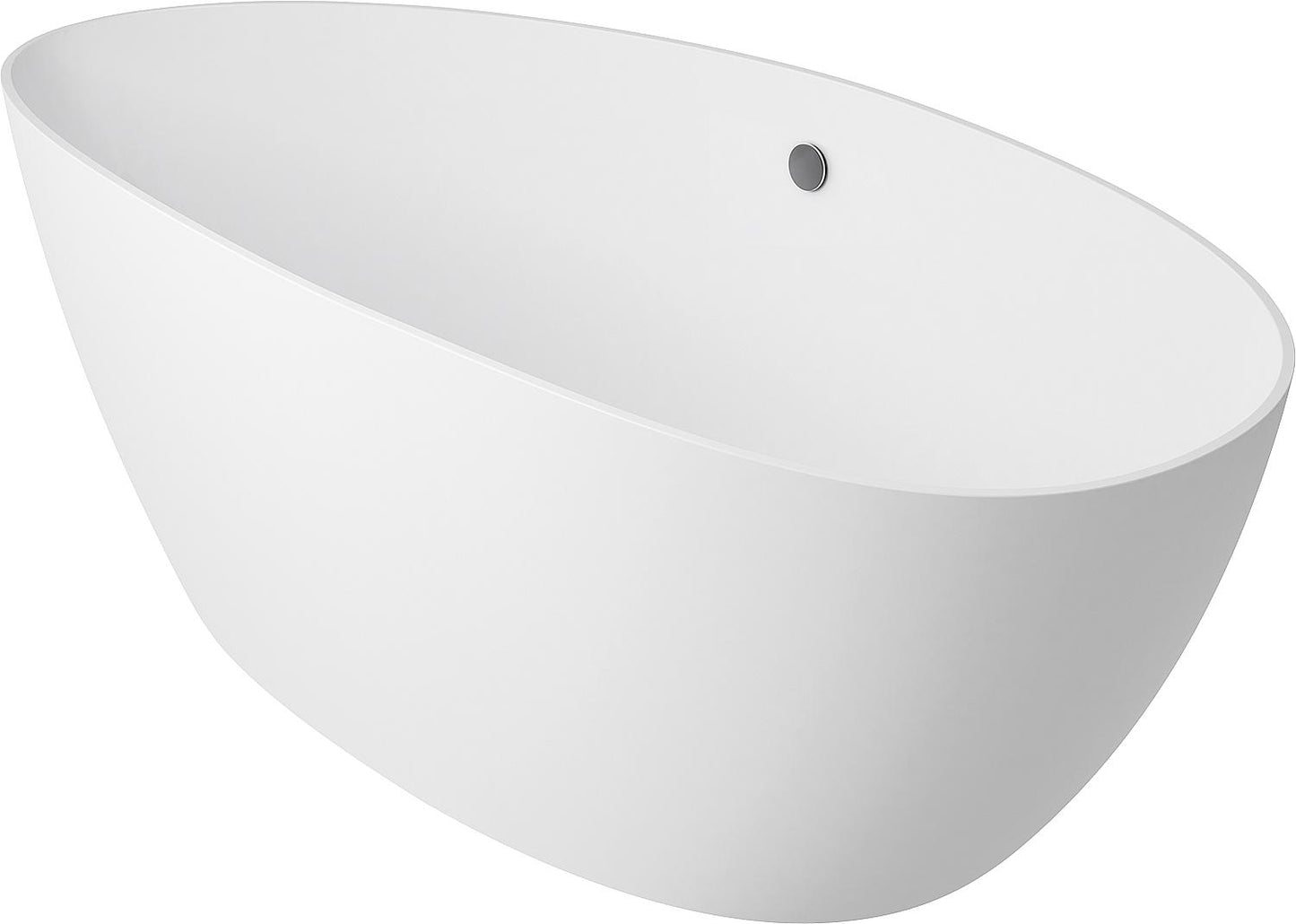 Bathtub EBBA WxHxD: 1700x620x770 mm Overflow on the left Capacity: 250 l Mineral cast white