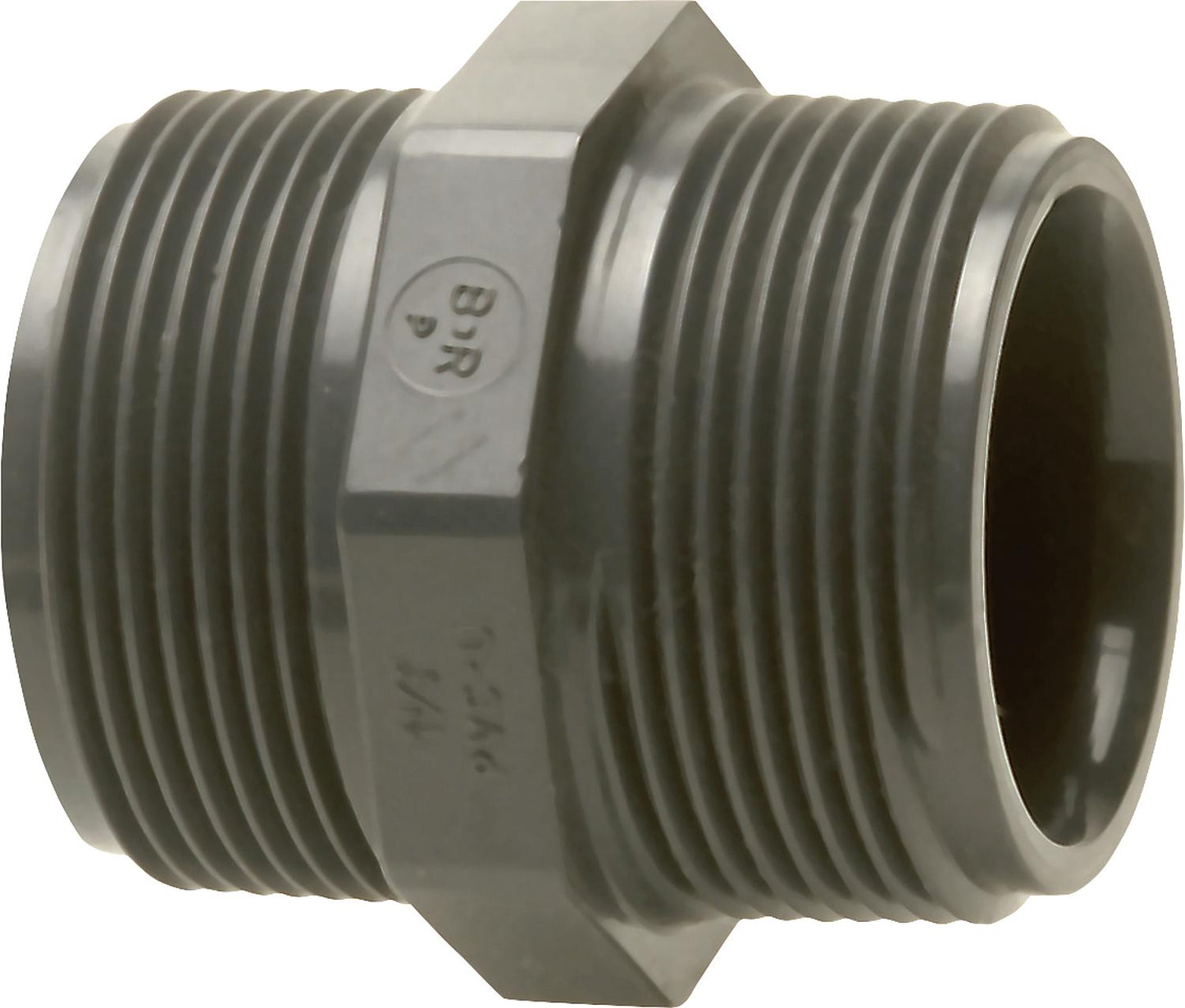 PVC-U - Glue fitting double nipple, 1/2"