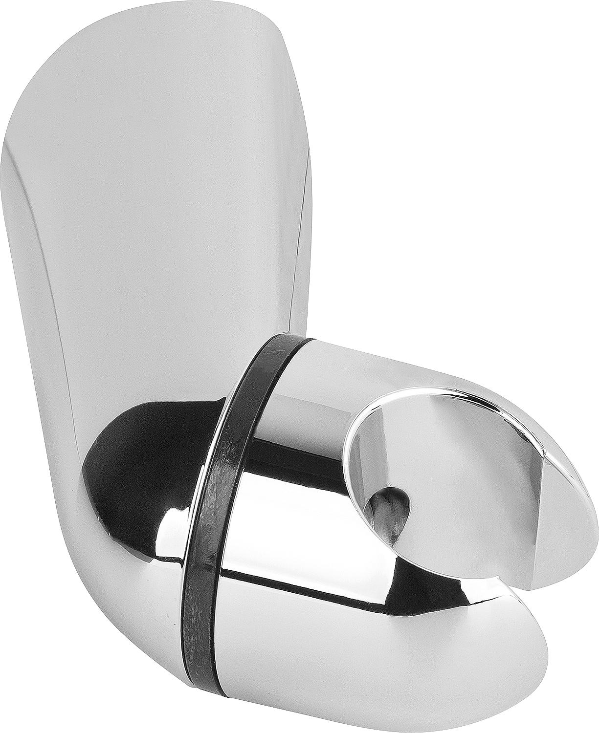 Wall-mounted shower holder, movable, for shower hoses with conical nut