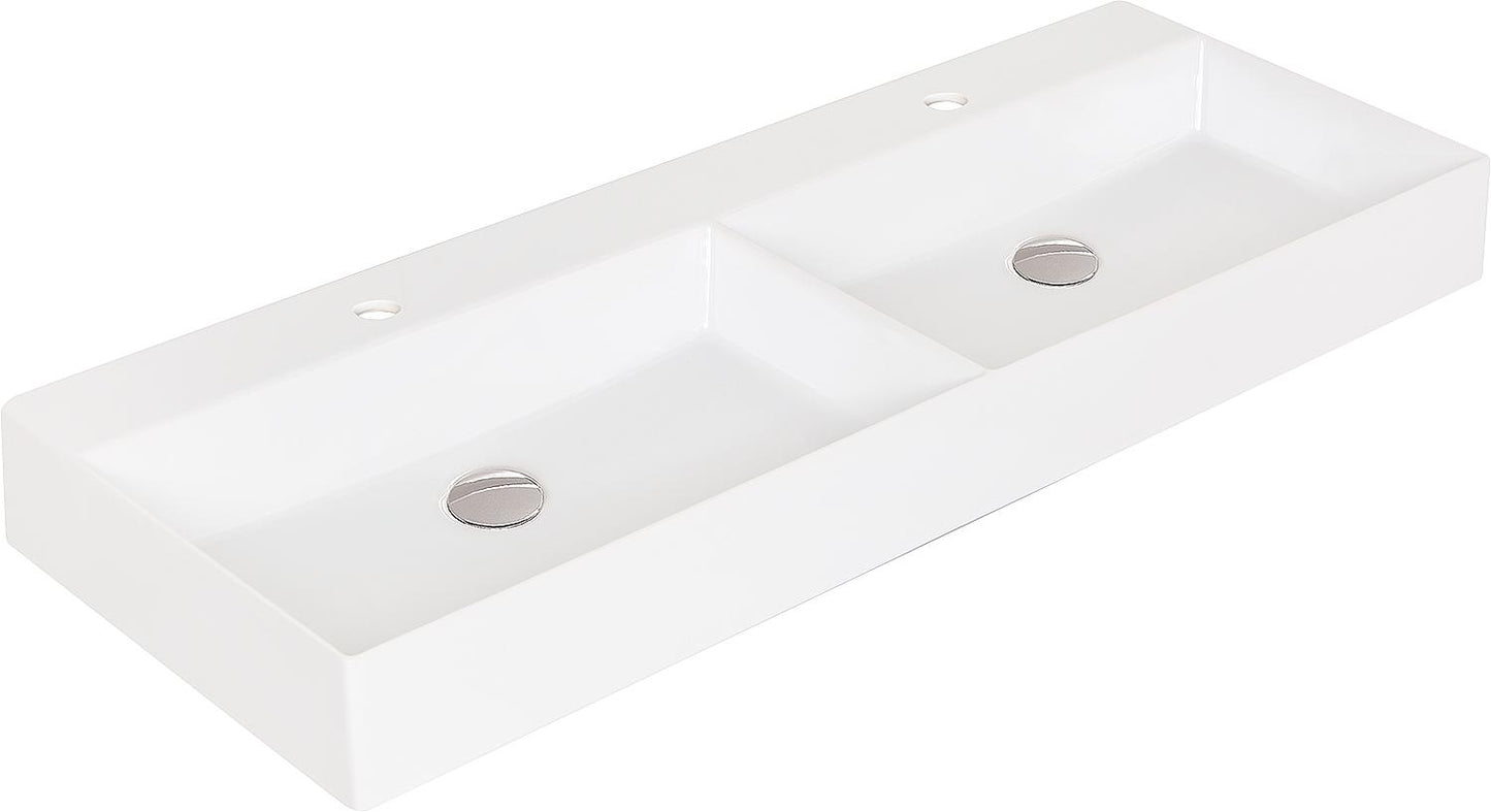 Waschtisch Elayla 2 Becken mit Überlauf