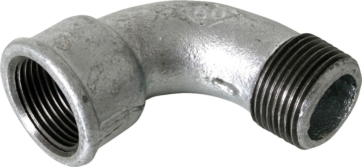 Malleable iron fitting, galvanized, No. 1A, short elbow I/A, Ø 1/4"