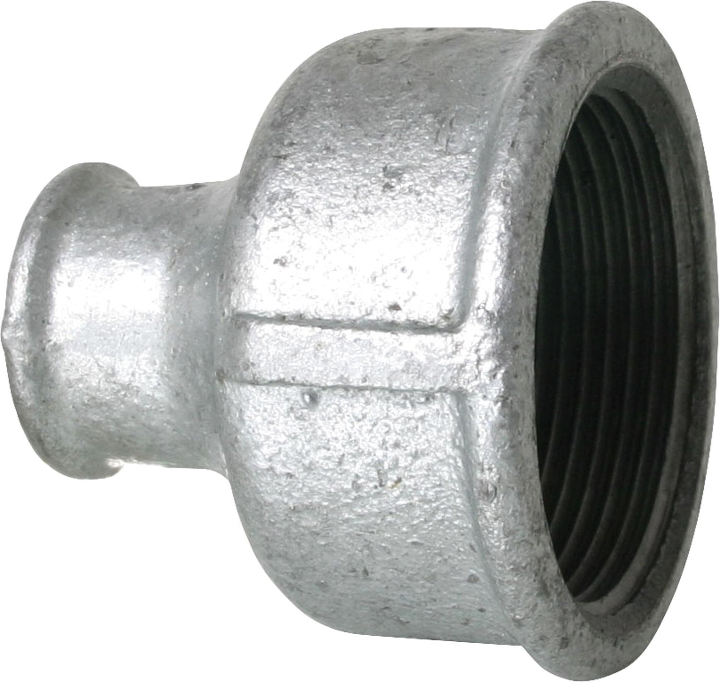 Malleable iron fitting, galvanized, No. 240 reducing socket, Ø 1/4" x 1/8"