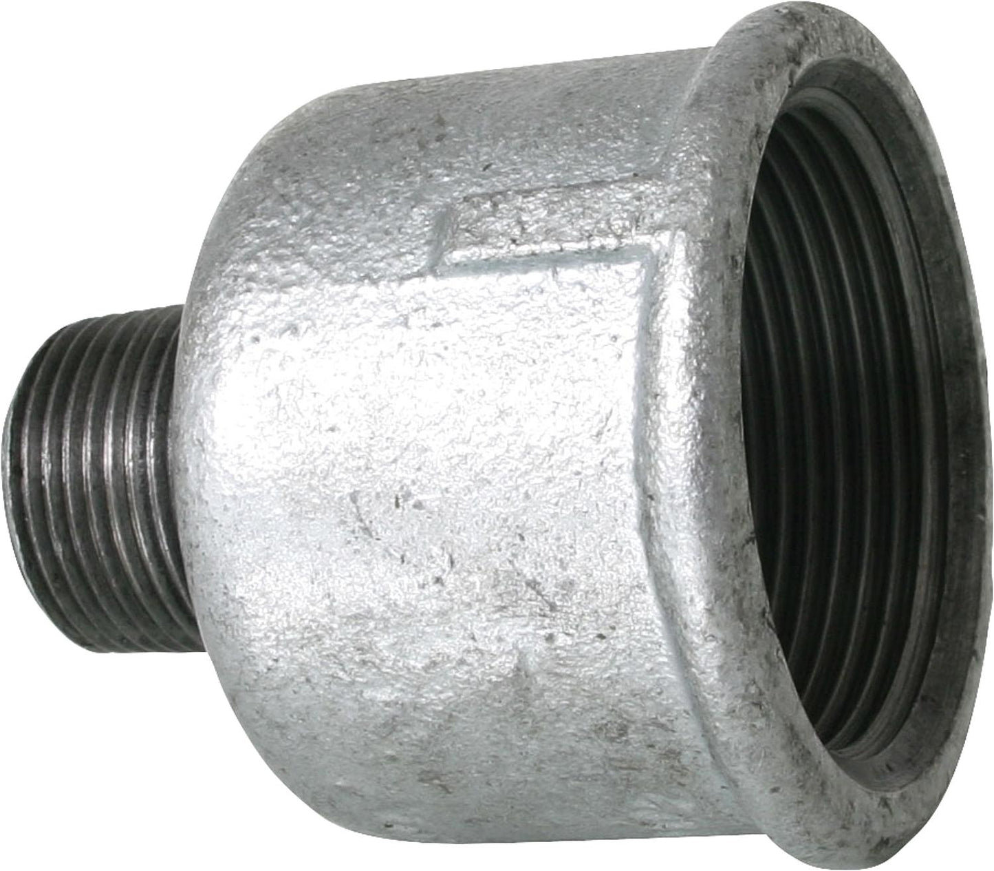 Malleable iron fitting, galvanized, No. 246, reducing socket I/A, Ø 1/4" x 1/8"