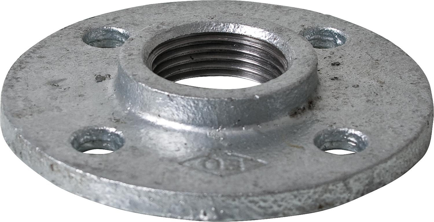 Raccord en fonte malléable galvanisée, n° 321, bride filetée, Ø 1/2"