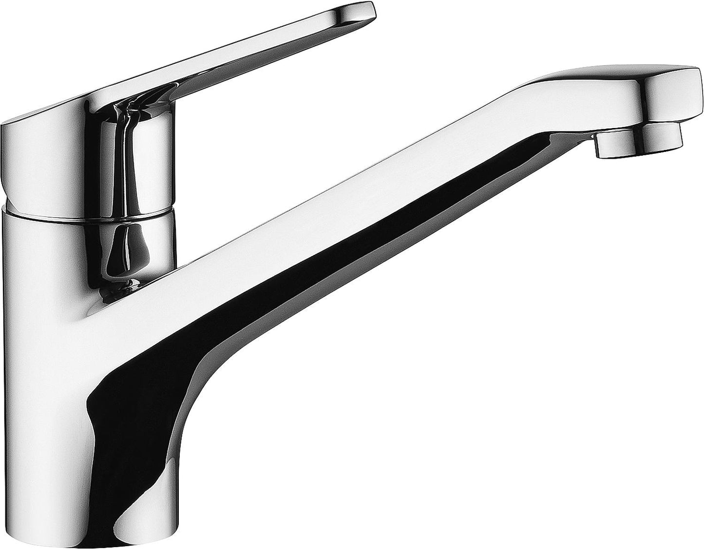 Robinet mitigeur de cuisine KWC Isla ND avec bec pivotant, saillie de 225 mm, chromé