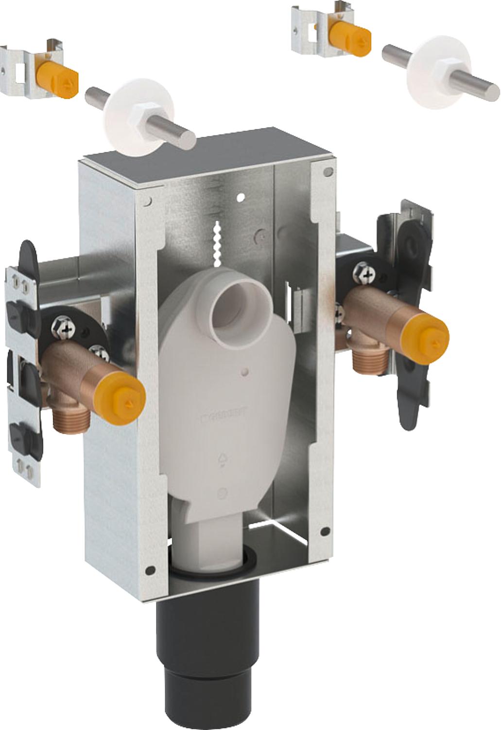 Ensemble lavabo Geberit avec siphon dissimulé