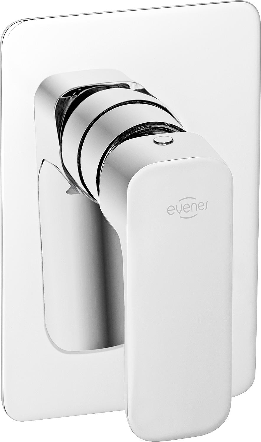 Mitigeur de douche encastré Evando rosace 100x155 mm chromé