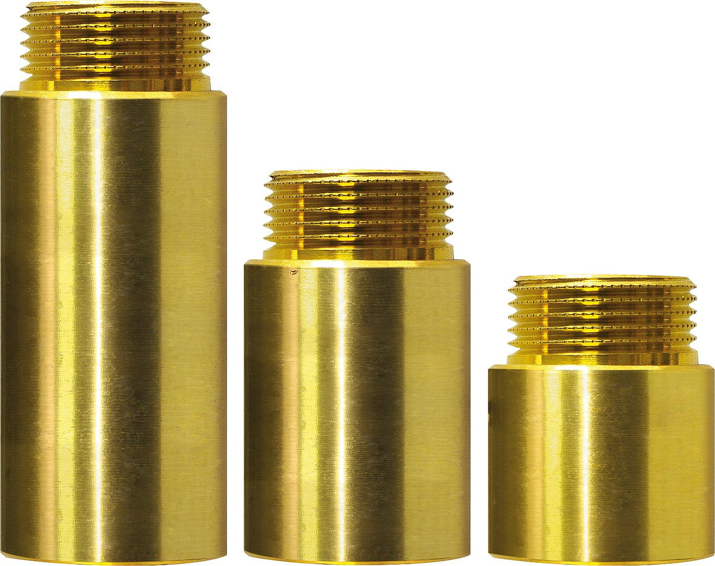 Tap extension, heavy-duty version, male/female thread 1/2", 10mm brass