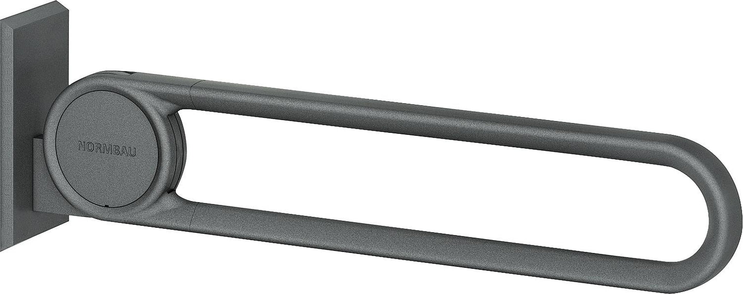 Normbau Cavere Vario folding support rail, 600mm anthracite metallic