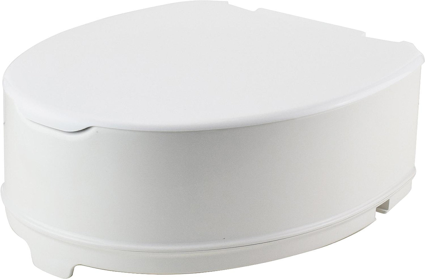 WC-Aufsatz Elga mit Deckel, aus PP, weiss Höhe 140mm