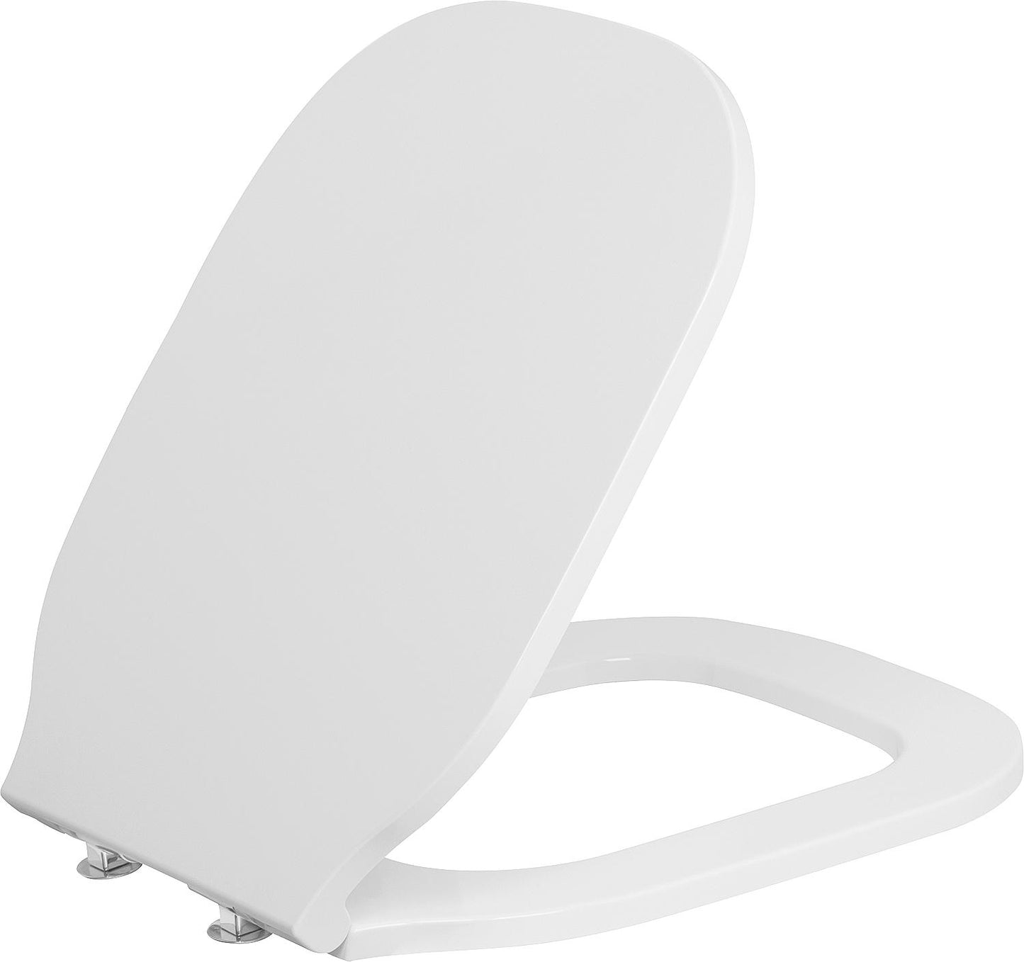 Abattant de toilettes GLAZE Softclose en thermoplastique blanc
