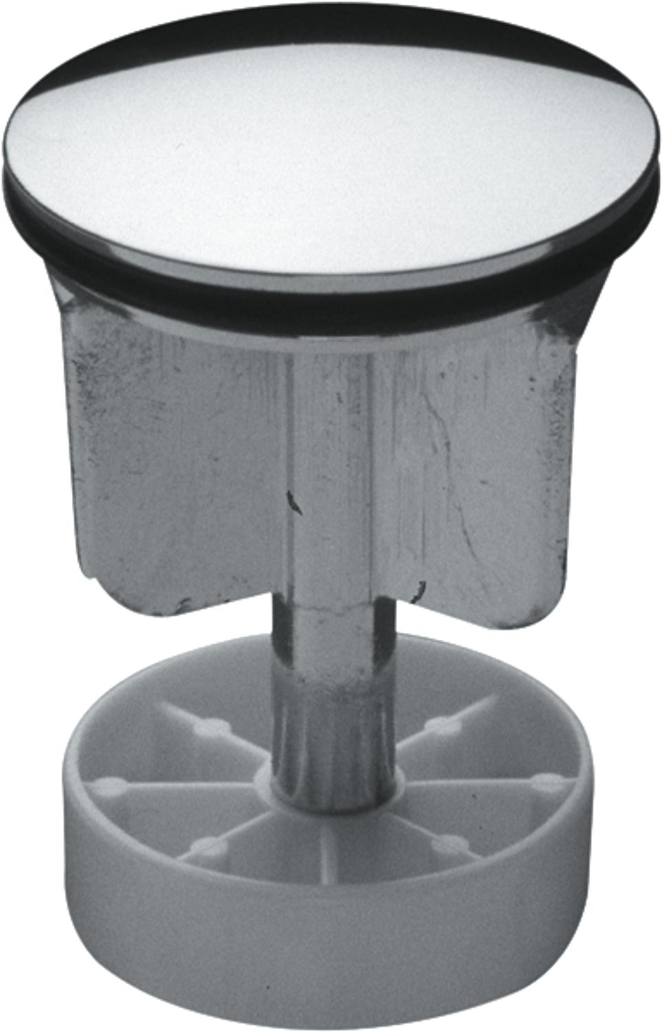Eccentric plug 1 1/4" chrome-plated brass with O-ring