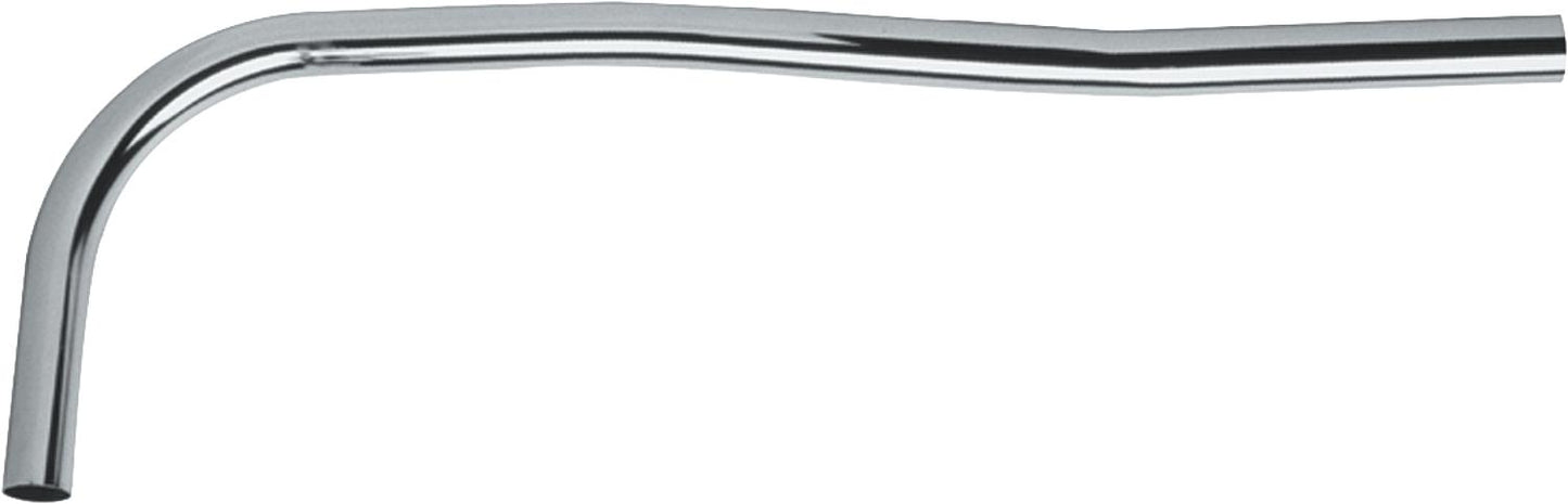 Chrome-plated brass flush pipe, 45mm angled, for 3/4" pressure flush valves, Ø 26mm x 700mm long