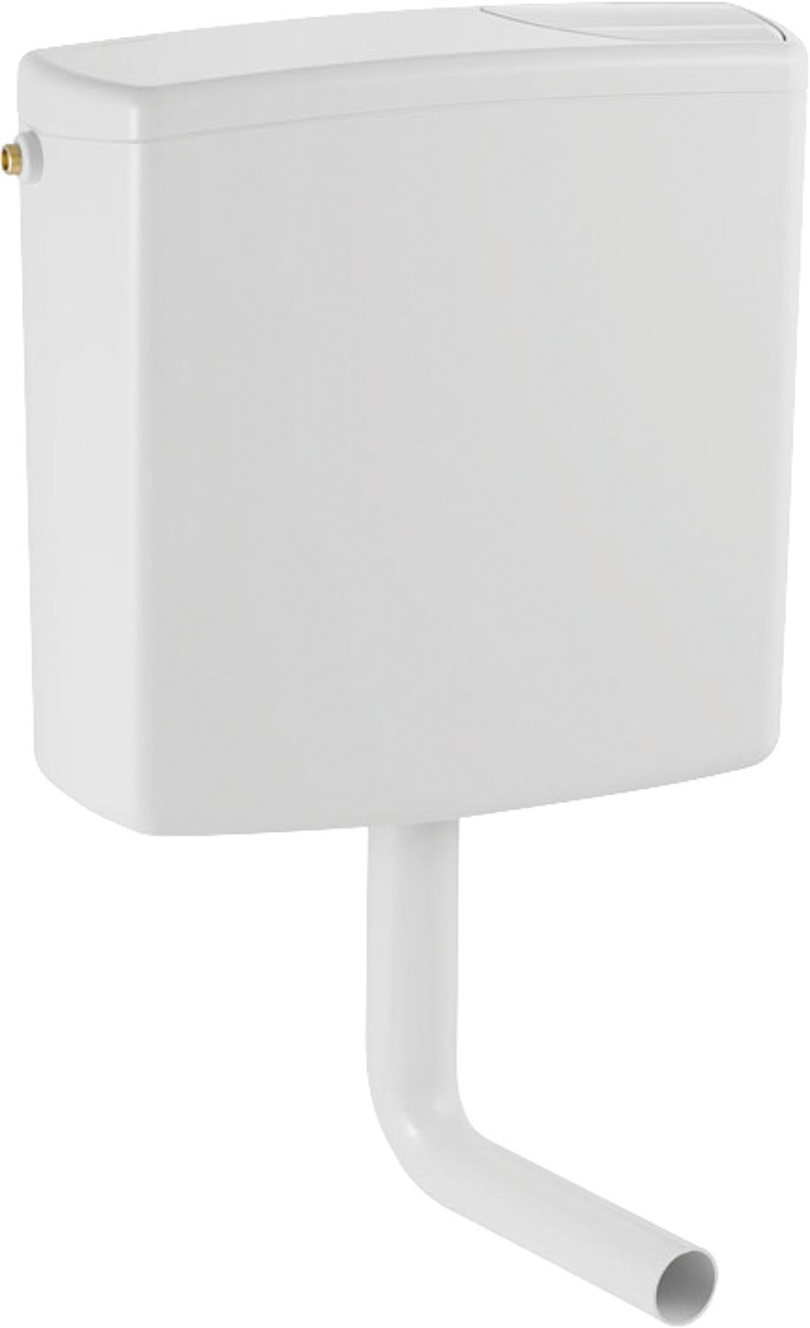 Réservoir de chasse d'eau en saillie Geberit AP 140, double bouton de chasse, blanc