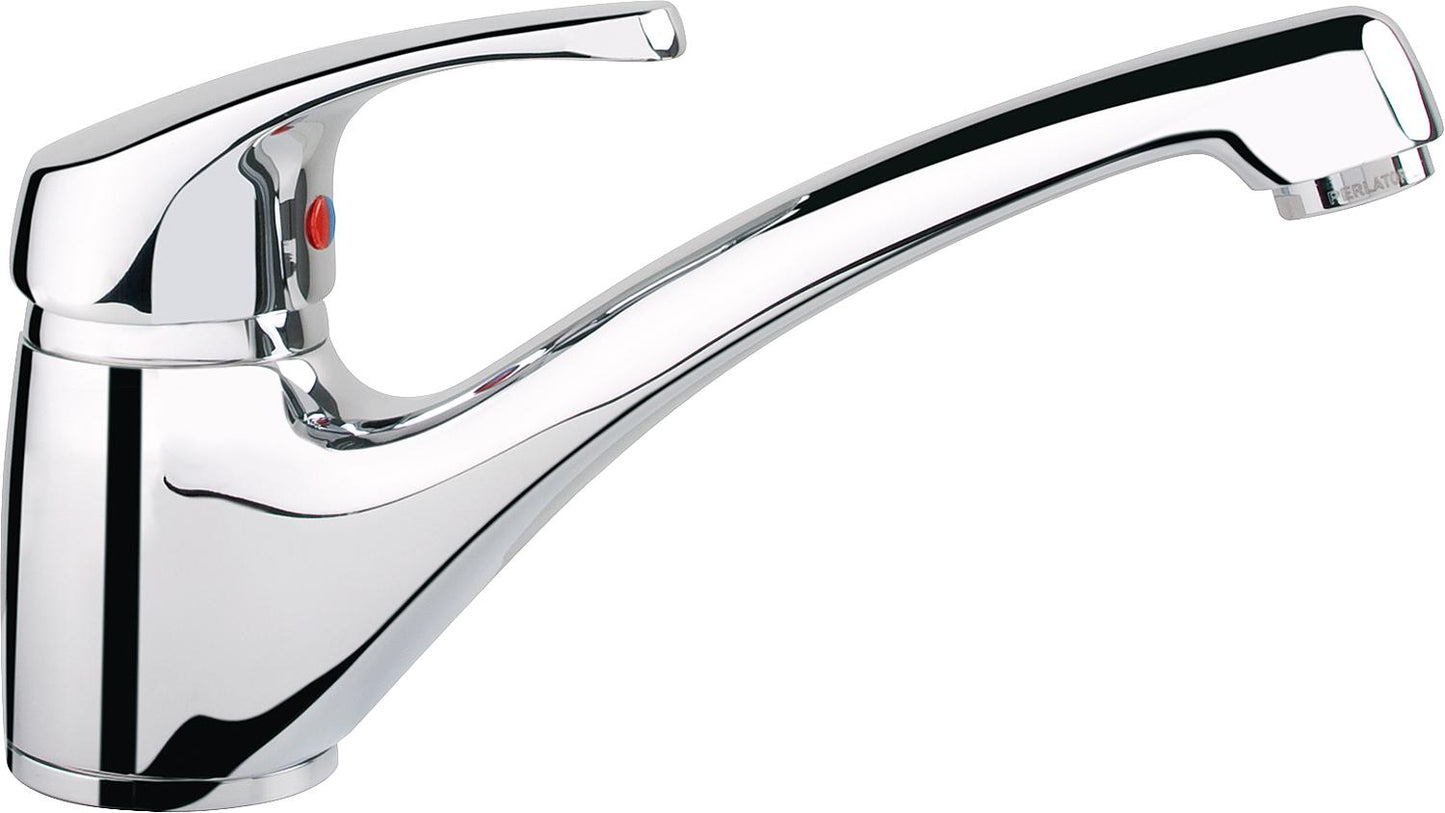 Heinrichschulte Nizza ND kitchen mixer tap with swivel spout, 205 mm projection, chrome