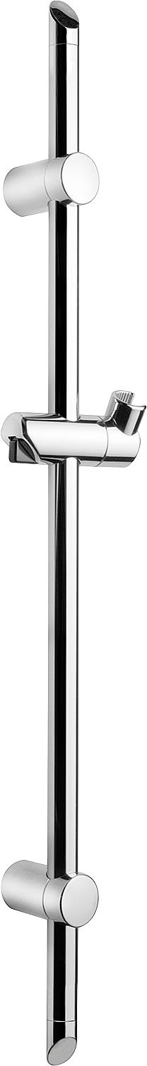 Barre de douche chromée Etain 750 mm