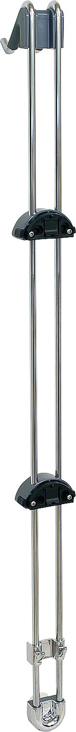 Diva sliding unit for hanging 2 baskets, zinc chrome-plated