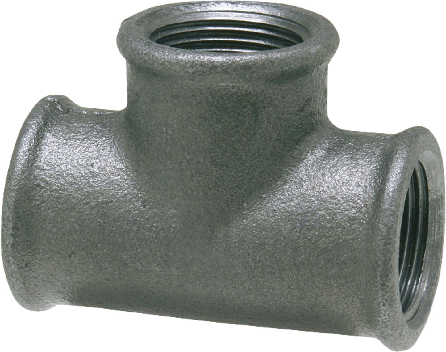 Raccord en fonte malléable, noir, té à 90°, type 130, 3/8".