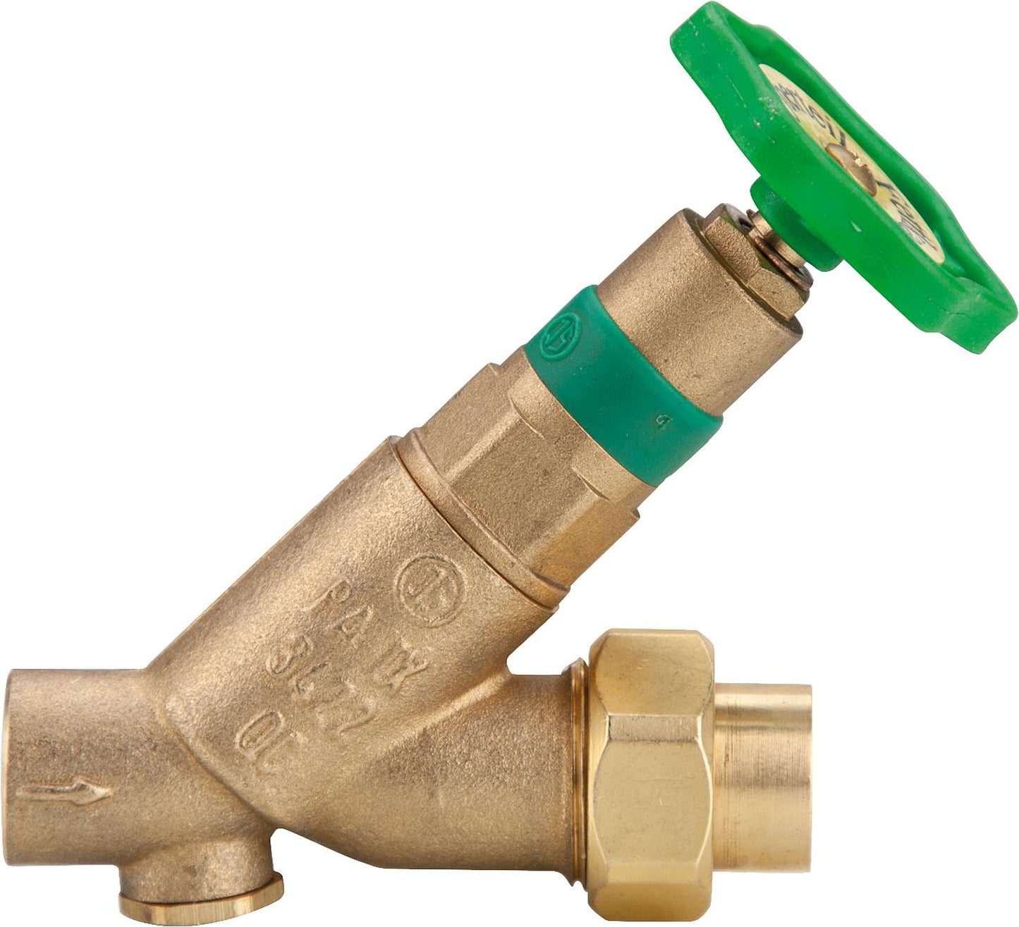 KFR-Ventil mit Prüfschraube ohne Entleerung, nichtsteigende Spindel 1670 Lötanschl. 15 mm