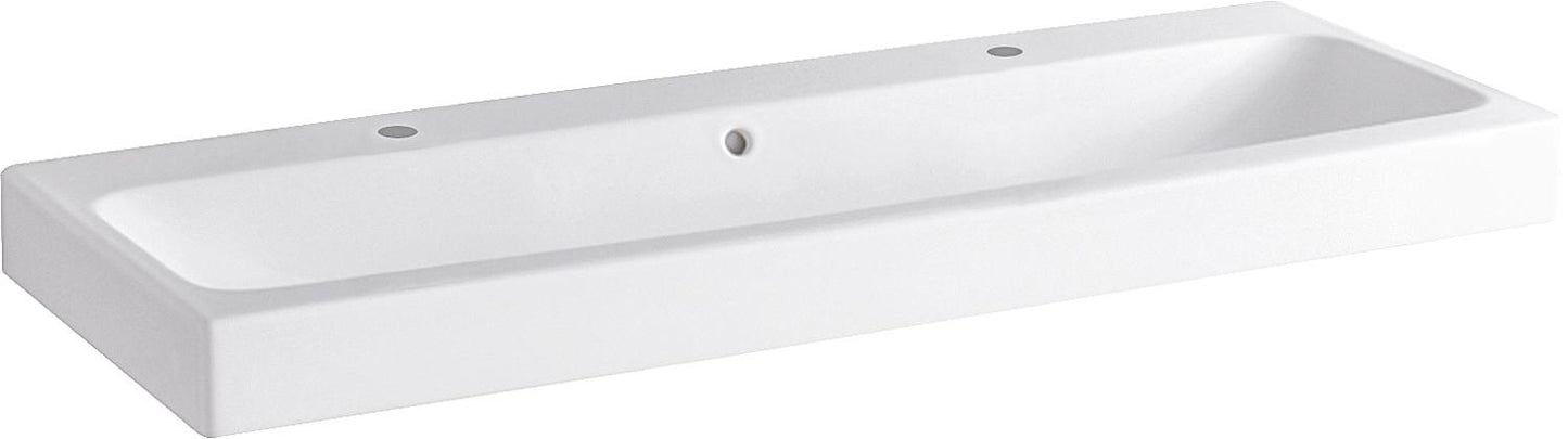 Lavabo Geberit ICon blanc, dimensions L x P x H : 1200 x 485 x 160 mm