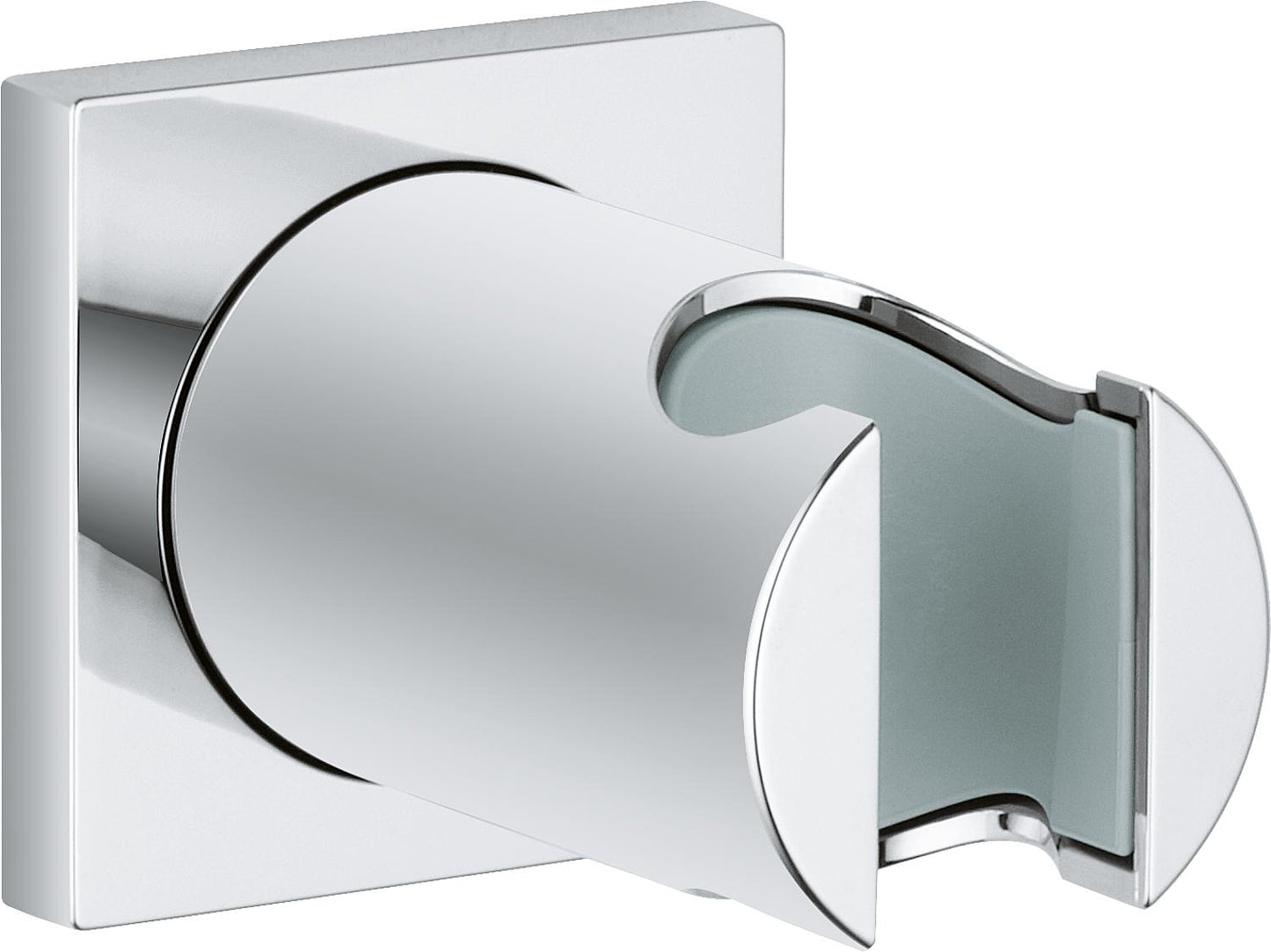 Grohe Rainshower wall-mounted shower holder with square rosette, chrome