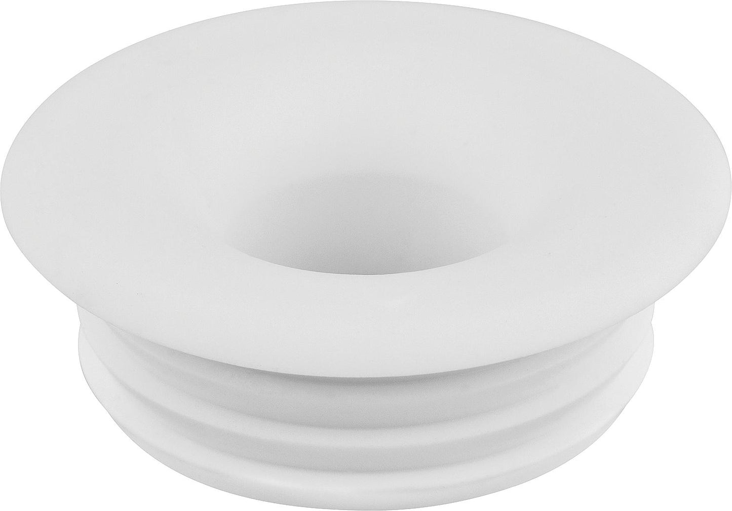 Light-colored rubber flush pipe connector for pressure flush pipes 28/32mm connection = 48mm / without rosette