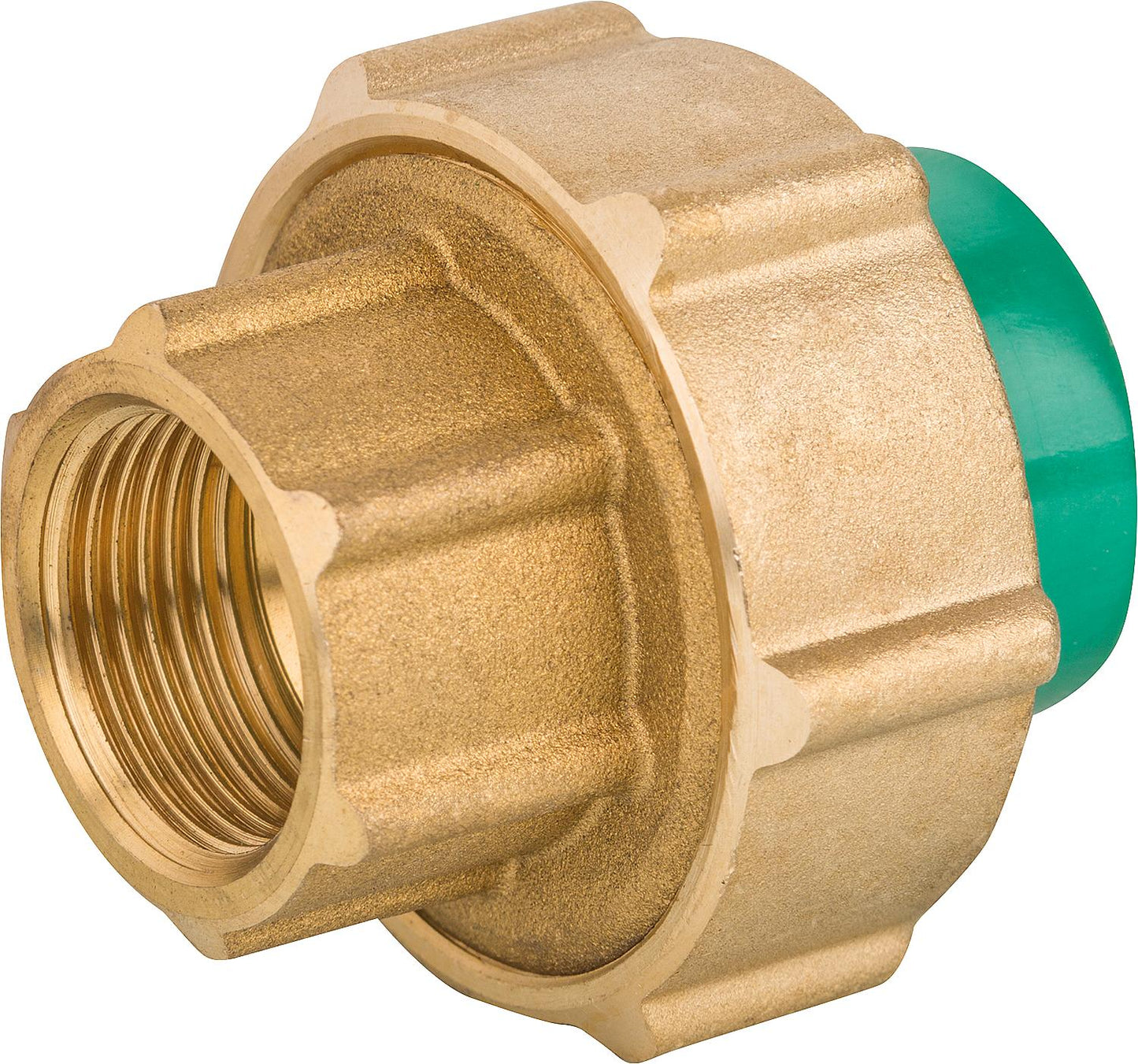 PPR pipe coupling, brass female thread, 20 x 1/2", max. temperature 80°C