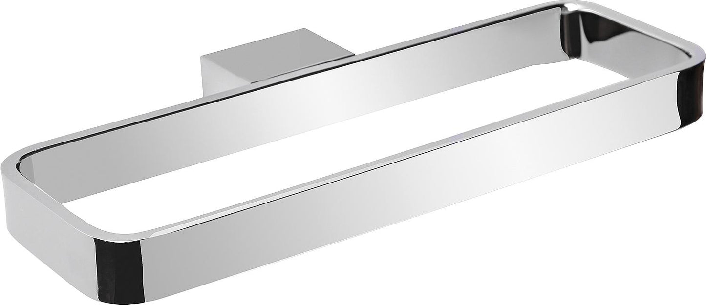 Anneau porte-serviettes Eivor, zinc chromé