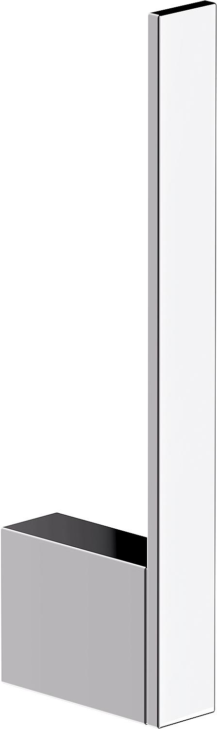 Porte-rouleau de papier vertical Eivor en zinc chromé