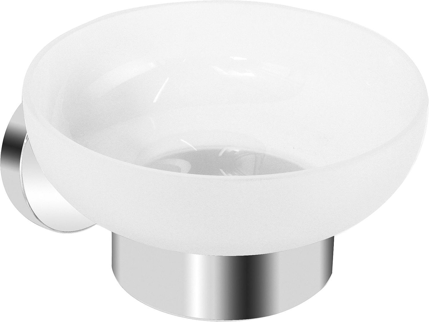 Eldrid soap dish with wall bracket, chrome-plated brass