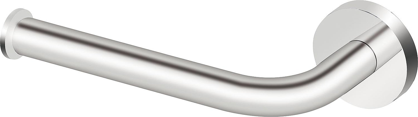 Porte-rouleau de papier Eldrid sans couvercle, en laiton chromé, rond, côté droit