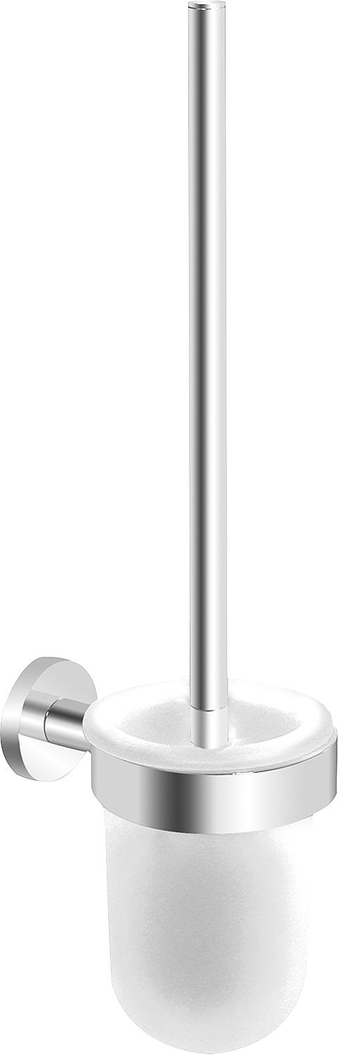 Toilet brush set with wall bracket, brass/stainless steel/light bronze