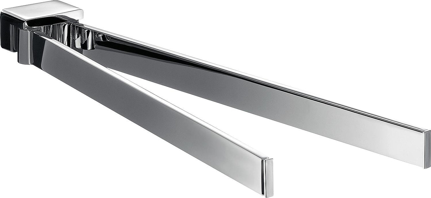 Emco Loft double-arm towel rail, chrome, projection 410mm