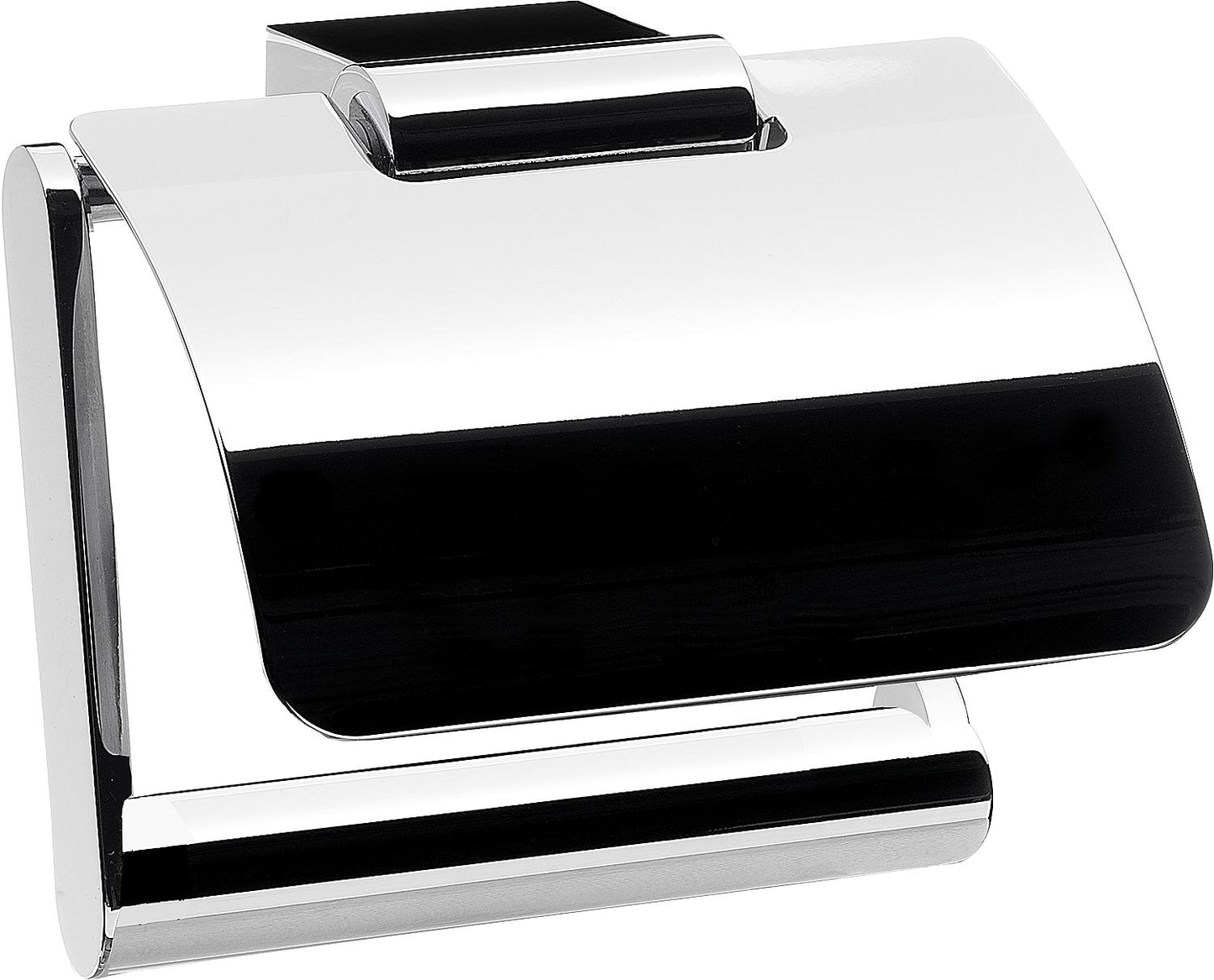 Emco System 2 chrome paper holder, with lid