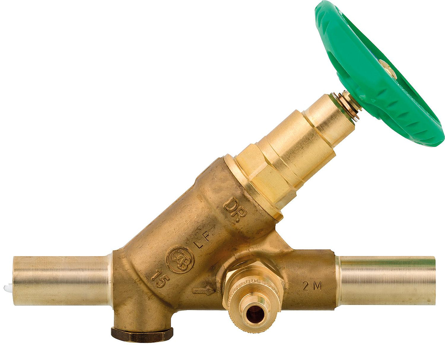 Freistromventil mit Steckende mit Entleerung