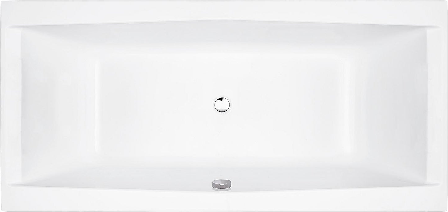 Larcis Duo Bathtub 1900x500x900 mm Capacity: 372 l Acrylic, white