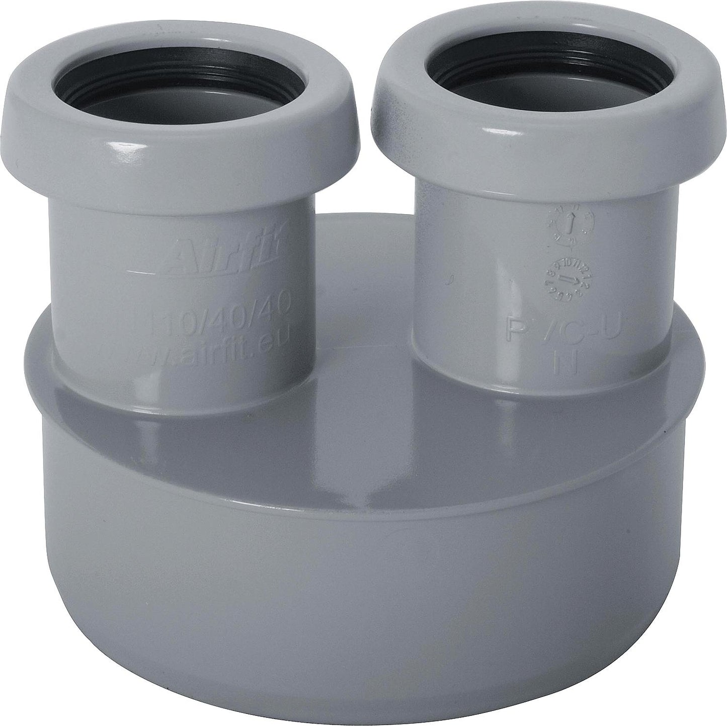 PVC wastewater reducer DN 110 x 40 x 40