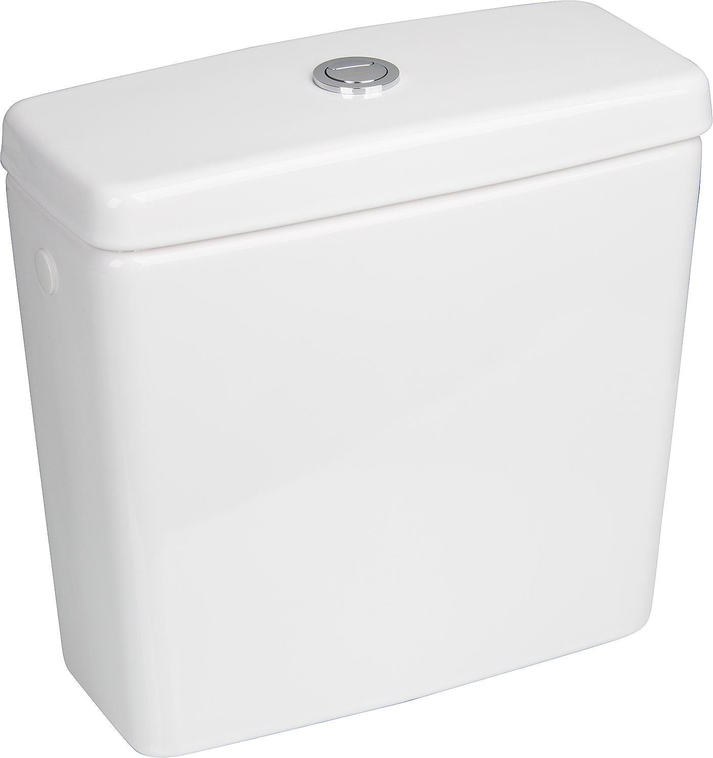 V&B O.Novo white cistern, side or rear inlet, WxDxH: 385x180x390, suitable for 93 150 72
