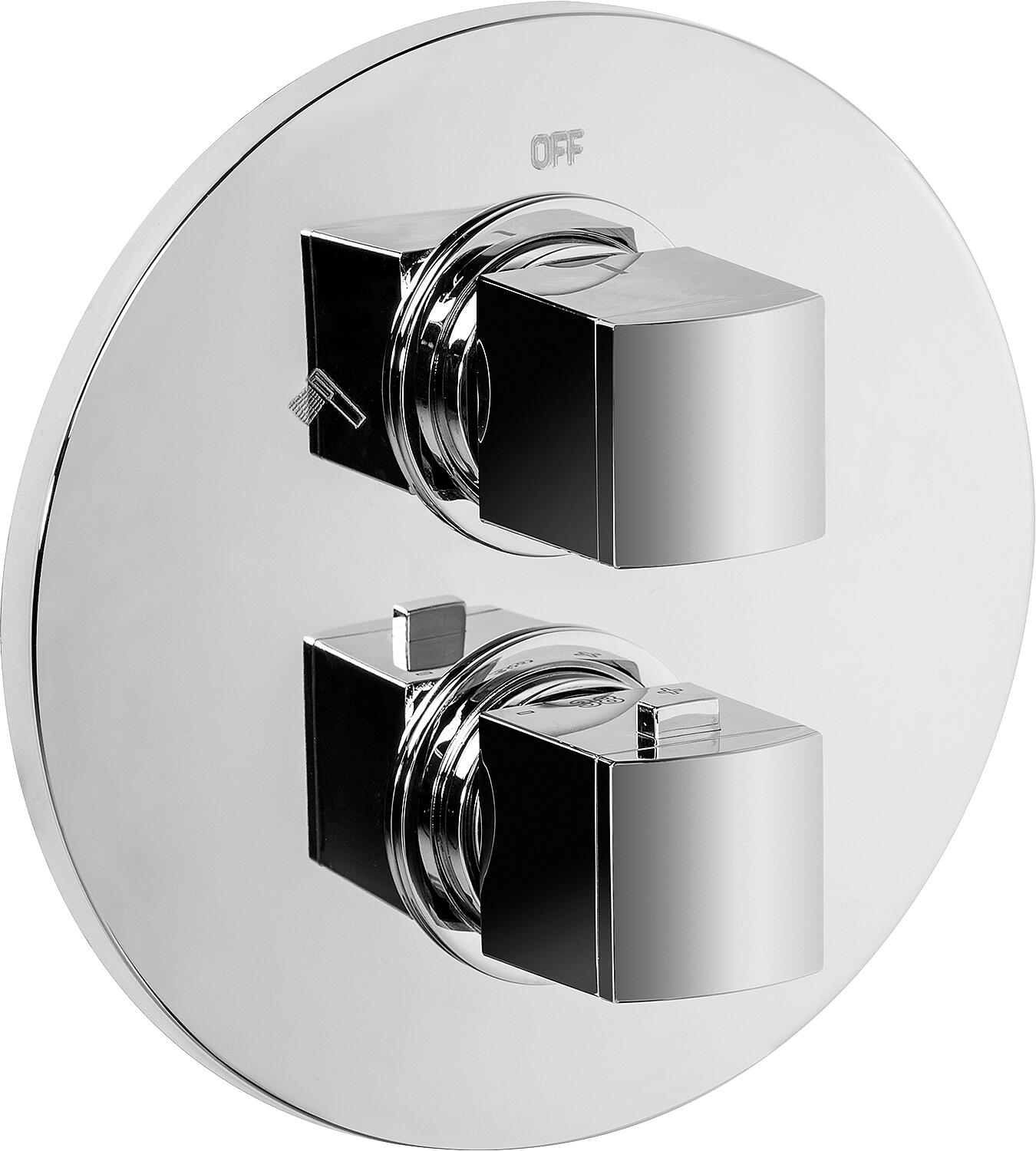 Concealed bath thermostat Dokos rosette Ø: 185 mm chrome