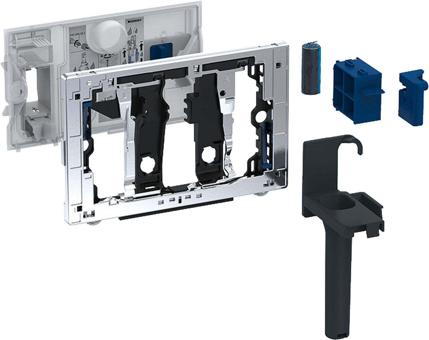 Einwurfschacht Geberit zu Betätigungsplatte Sigma für Duofresh Sticks
