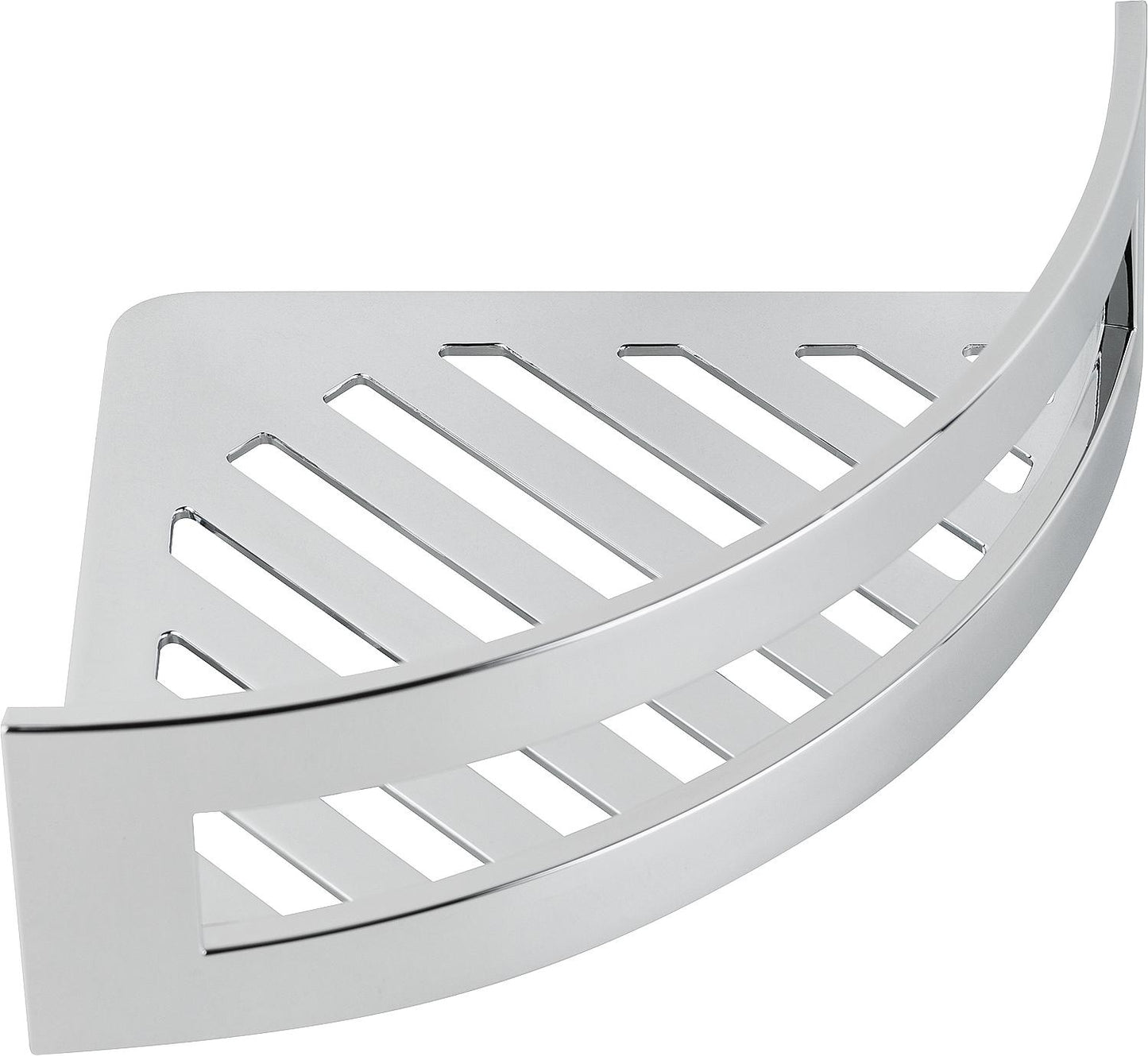 Caledon corner soap dish, 257x183x79 mm, metal/ABS plastic, chrome-plated