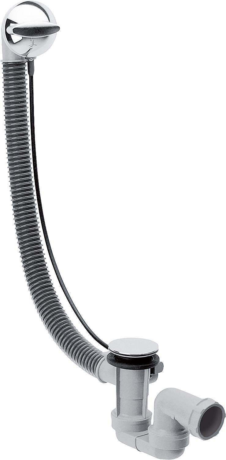 Bonde et trop-plein Hansgrohe Flexaplus pour baignoires standard