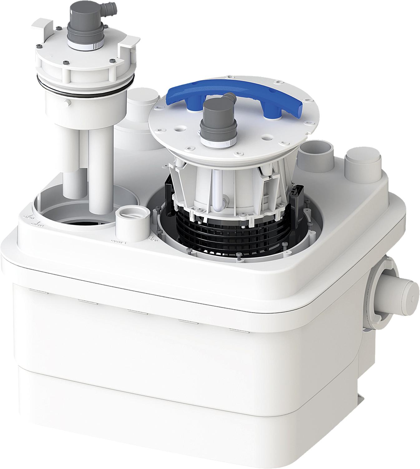 Station de relevage des eaux usées Sanicubic 1WP 230V, moteur 1x1,5 kW, pour unités résidentielles complètes