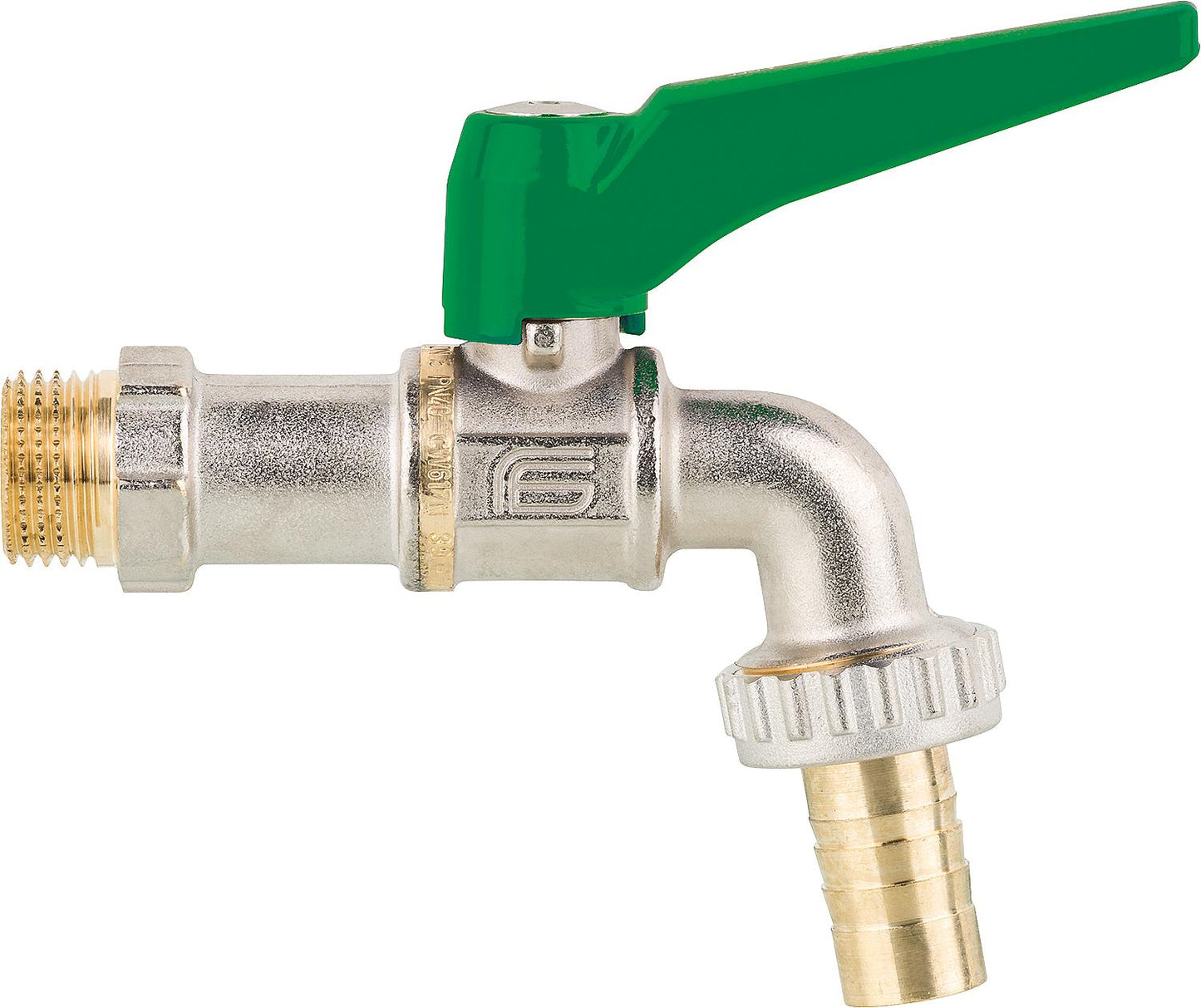Outlet ball valve, VIVA Pro DN15(1/2") with aerator and flow control ball