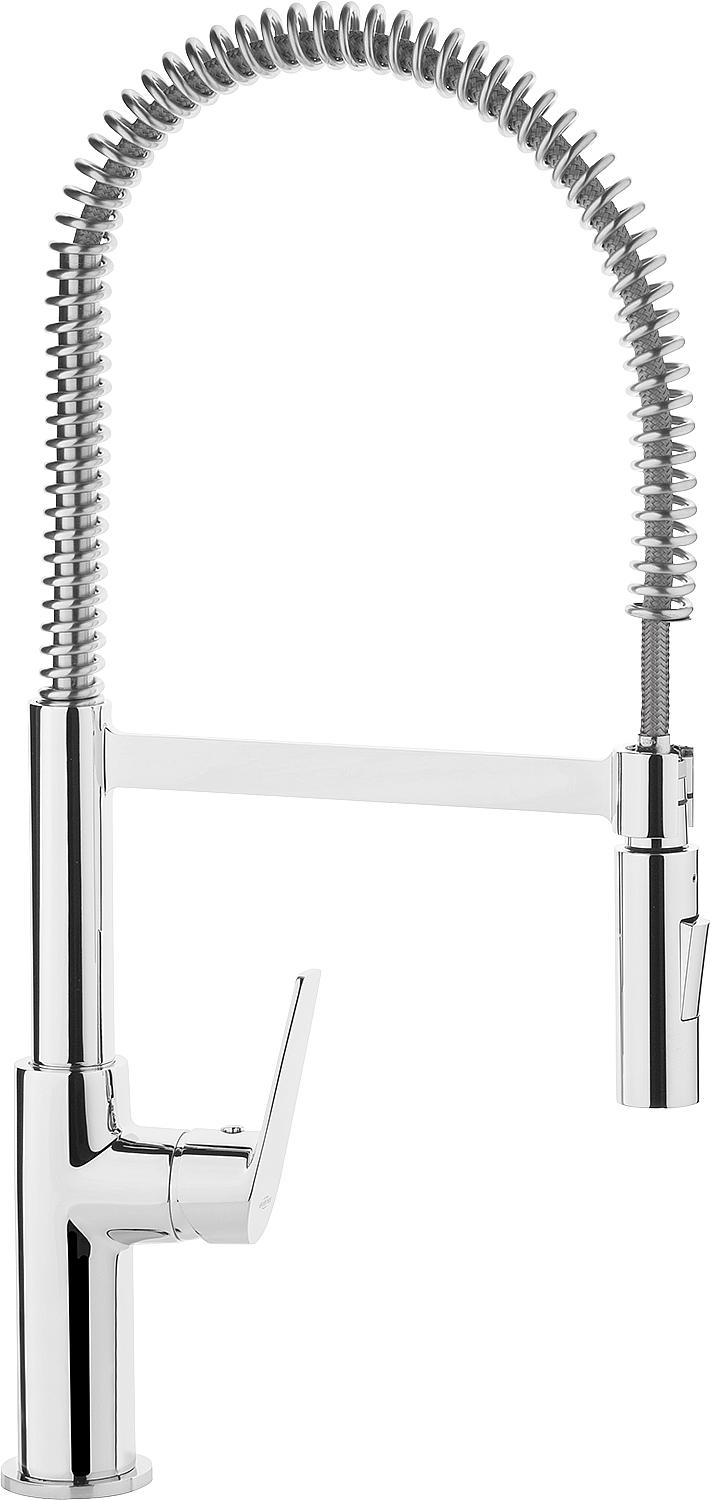 Spültischmischer Gastona herausnehmbare Geschirrbrause Ausladung 220 mm verchromt